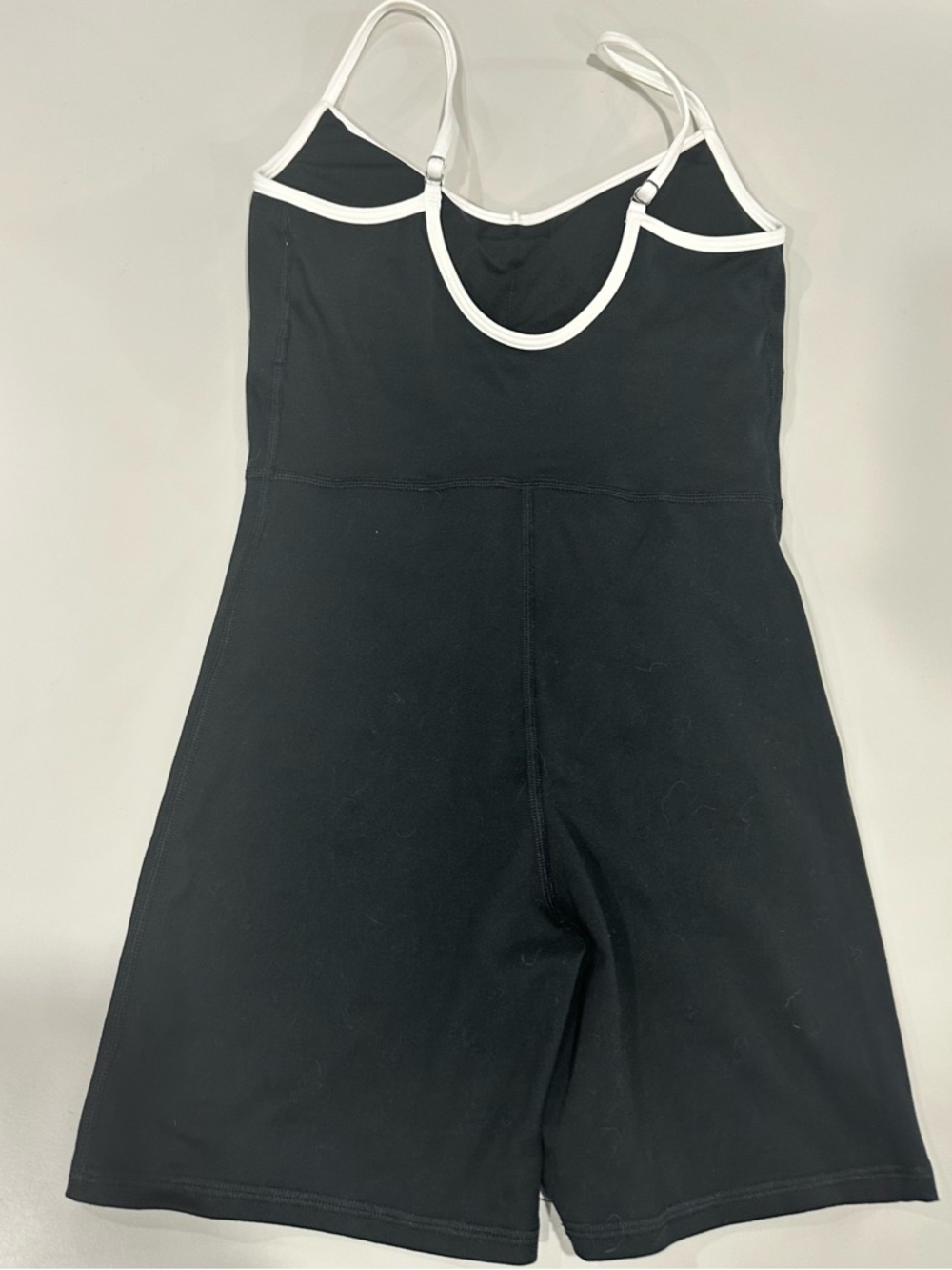 Gilly Hicks Black One-Piece Romper with White Trim - Picture 2 of 3